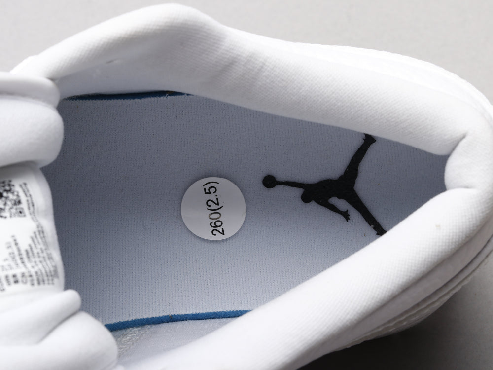 BL - AJ1 Pure white lychee pattern