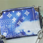 LV Mini Soft Trunk Monogram Bandana Blue For Men, Bags, Shoulder And Crossbody Bags 7.3in/18.5cm LV M20557