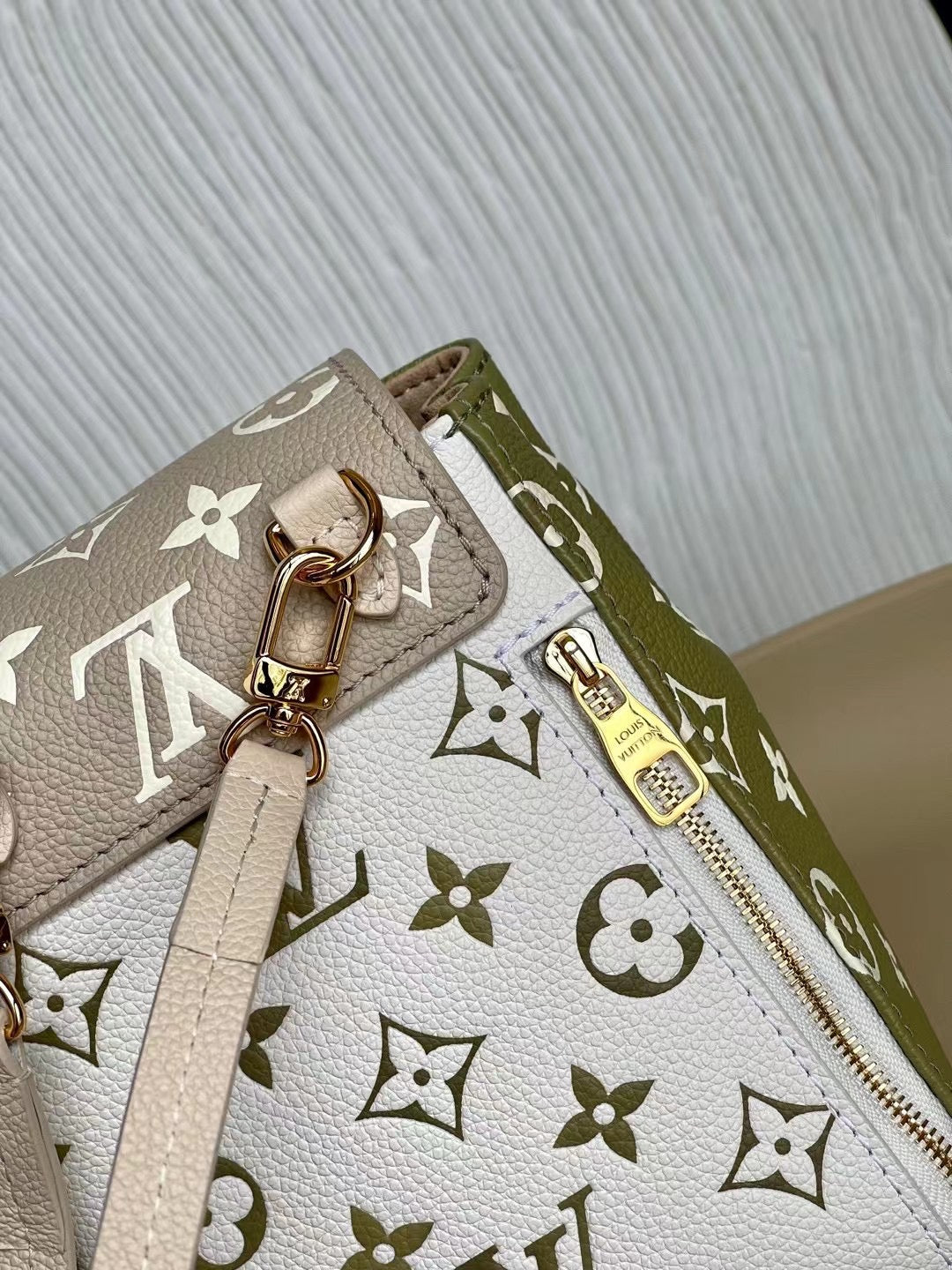 LV Tiny Backpack Monogram Empreinte Khaki For Women, WoBags 19cm LV M81351