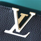 LV Capucines MM Taurillon Black/ Blue For Women, Women’s Bags, Shoulder And Crossbody Bags 12.4in/31.5cm LV 