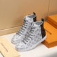 BL - LUV Stellar Trainer Boot White Black Sneaker