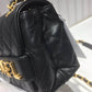 ChanelFront Logo Small Flap Bag Gold Hardware Black For Women, Women&#8217;s Handbags, Shoulder Bags 8.2in/21cmAS1490