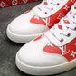 BL - LUV HIgh Top White Red Sneaker