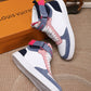 BL - LUV Rivoli High Pink Blue White Sneaker