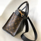 LV On My Side PM Tote Bag Monogram Canvas Black For Women,  Shoulder Bags 9.8in/25cm LV M57728