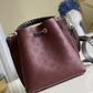LV Muria Bucket Bag For Women, Women’s Handbags, Shoulder And Crossbody Bags Burgundy 9.8in/25cm LV