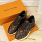 BL - LUV BLnogram Denim Brown Sneaker