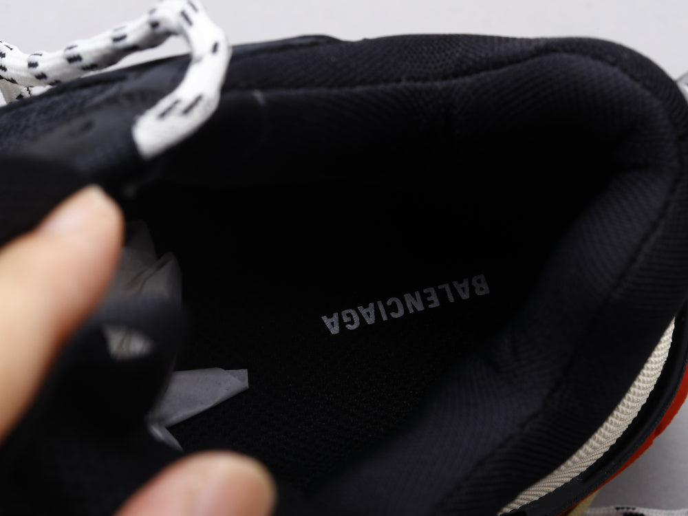 BL - Bla Triple S Black and Red Sneaker