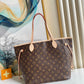 LV Neverfull MM Monogram Canvas Red For Women,  Shoulder Bags 12.6in/31cm LV M41178