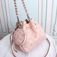 LV Bella Bucket Bag Mahina Magnolia Pink For Women, Women’s Handbags, Shoulder And Crossbody Bags 7.5in/22cm LV M57068