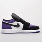 BL - AJ1 Black and purple toes