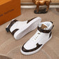 BL - LUV High Top White Brown Sneaker