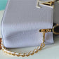 LV Capucines Mini Taurillon Light Blue/ Creme For Women,  Shoulder And Crossbody Bags 21cm/8.3in LV