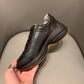 BL-GCI  RHYTON VINTAGE TRAINER LOGO BLACK SNEAKER 144