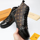 BL - LUV High BLnogram Brown Boot Sneaker