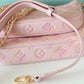 LV Multi Pochette Accessoires Monogram Empreinte Pink For Women, Women’s Handbags 9.4in/24cm LV M46093
