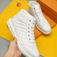 BL - LUV HIgh Top Metal White Sneaker