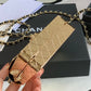 Chanel Evening Flap Small Gold Bag For Women 12cm/4.5in