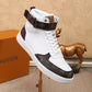 BL - LUV High Top White Brown Sneaker