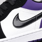 BL - AJ1 black and purple toes