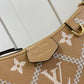 LV Easy Pouch On Strap Monogram Empreinte Arizona Beige For Women, WoHandbags 7.5in/19cm LV M81137