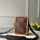 LV x Nino Nano Amazone Messenger Giant Damier Ebene And Monogram Canvas By Virgil Abloh For Men, Bags 7.1in/18cm LV N40357