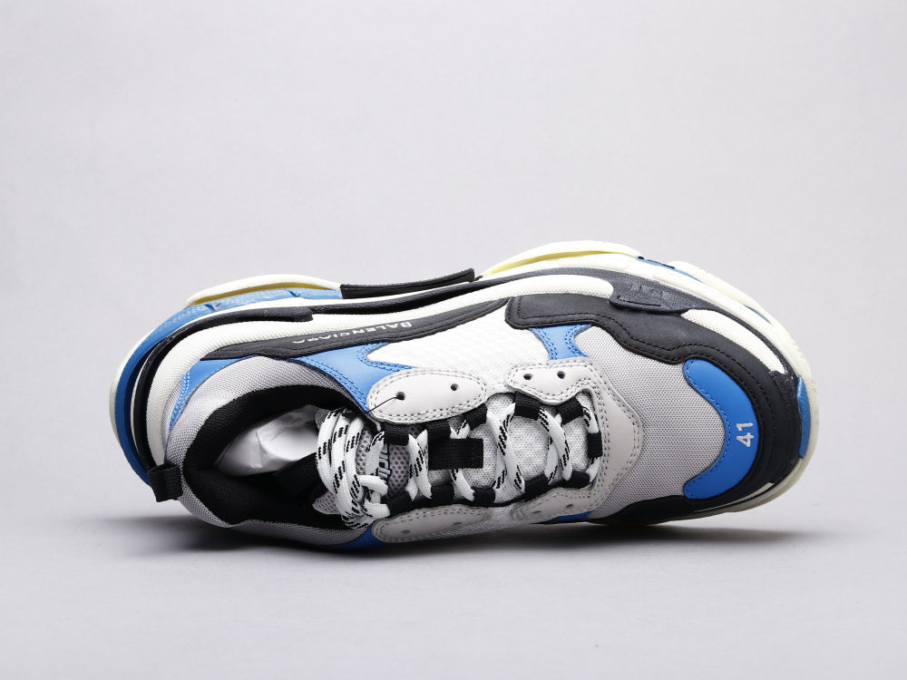 BL - Bla Triple S Black And White Blue Sneaker