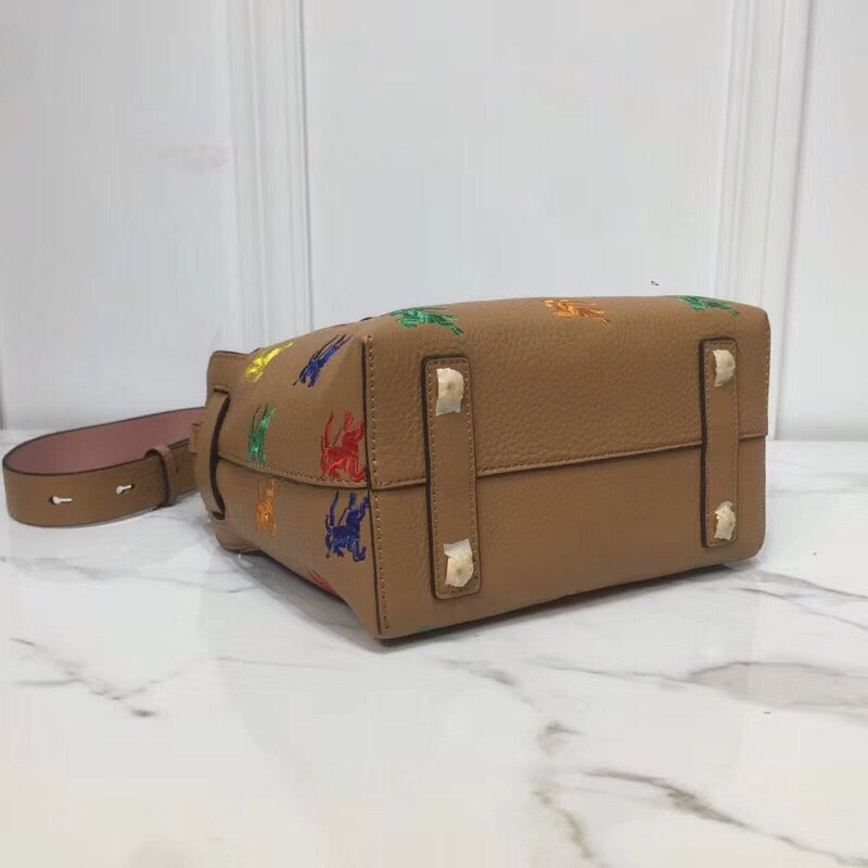 BB The Small Equestrian Knight Top Handle Belt Bag Brown For Women, Bags 14in/36cm