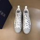 BL - DIR B23 White and Navy HIGH-TOP SNEAKER