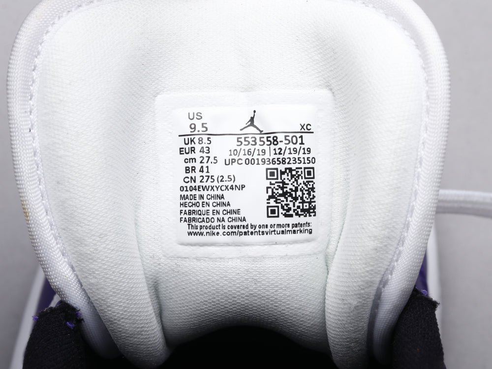 BL - AJ1 white purple