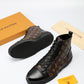 BL - LUV High BLnogram Brown Boot Sneaker