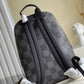 LV Campus Backpack Damier Graphite 3D Canvas Grey For Men, Bags 39cm LV N50009