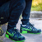 BL - OW x Rubber Dunk Black & Green