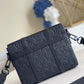 LV Trunk Messenger Taurillon Monogram Black For Men, Bags, Shoulder And Crossbody Bags 9.4in/21cm LV M57726