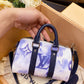 LV Keepall Xs Nano 21cm White-Blue