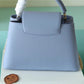 LV Capucines MM Taurillon Light Blue/ Beige For Women, Women’s Bags, Shoulder And Crossbody Bags 12.4in/31.5cm LV 