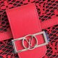 LV Mini Dauphine Bags By Nicolas Ghesquière With Monogram Lace Red For Women 20cm LV M20359