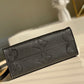 LV OnTheGo PM Tote Bag Monogram Empreinte Black For Women, Women’s Handbags, Shoulder And Crossbody Bags 9.8in/25cm LV M45653