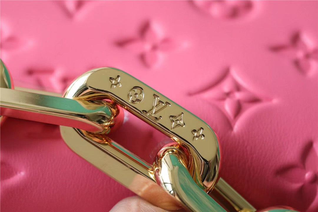 LV Coussin BB Monogram Light Pink For Women, Women’s Bags, Shoulder And Crossbody Bags 8.3in/21cm LV