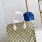 LV Onthego MM Monogram Empreinte Khaki Green For Women,  Tote Bags 35cm LV M46060