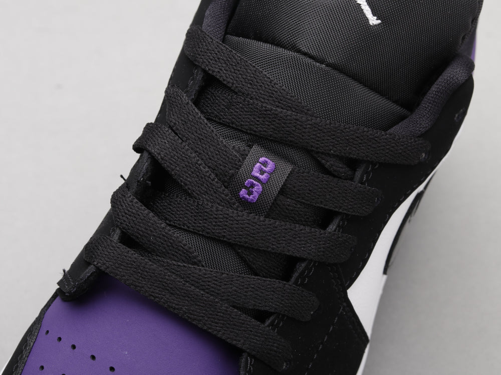 BL - AJ1 Black and purple toes