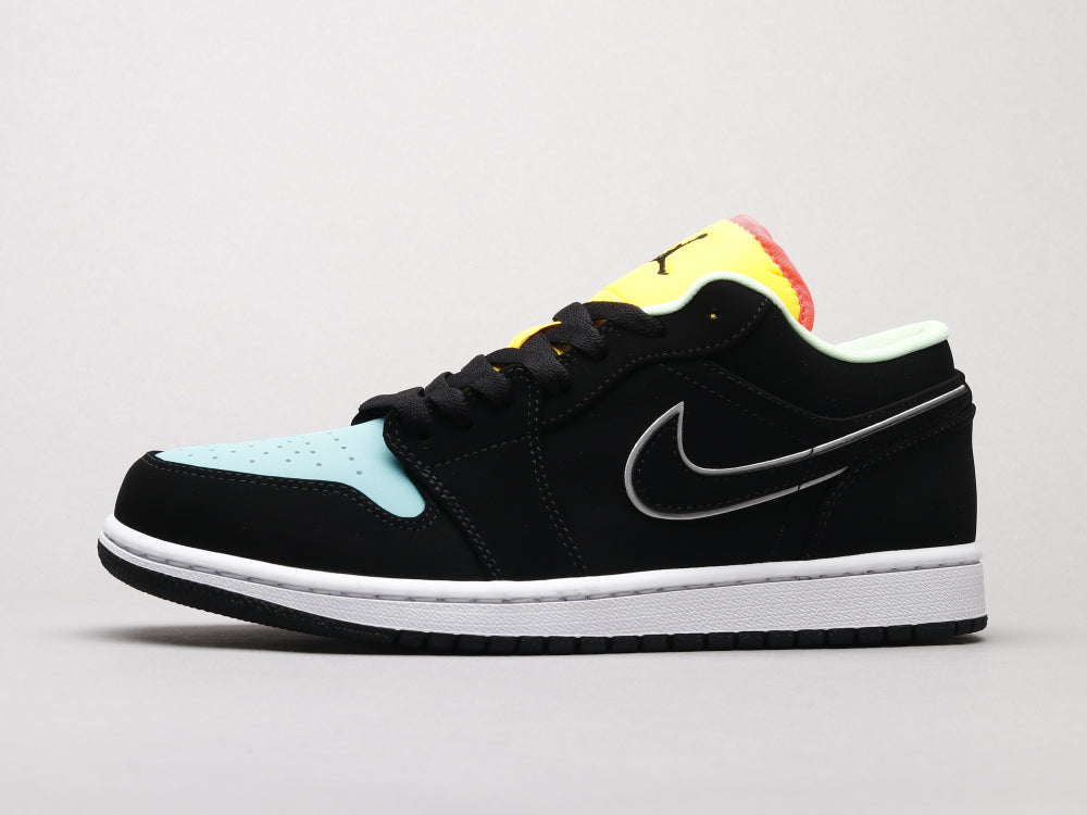 BL - AJ1 Black, blue and yellow stitching