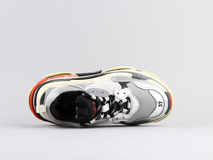 BL - Bla Triple S Red Silver Sneaker