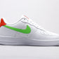 BL - AF1 White powder green low top