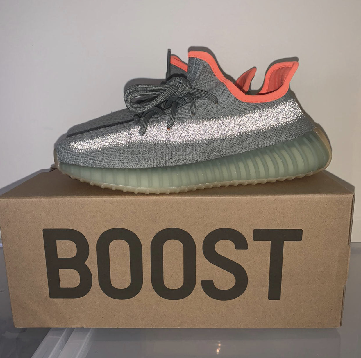 BL - Yzy 350 Gray Orange Sneaker
