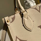 LV Onthego PM Monogram Empreinte Tourterelle Grey/Beige For Women,  Shoulder And Crossbody Bags 9.8in/25cm LV M45654
