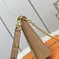 LV Easy Pouch On Strap Monogram Empreinte Arizona Beige For Women, WoHandbags 7.5in/19cm LV M81137