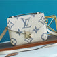 LV Pochette Metis Monogram Empreinte White For Women, Women’s Handbags, Shoulder Bags And Crossbody Bags 9.8in/25cm LV 