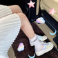 BL - AF1 Deconstructed White Blue Powder Macarons