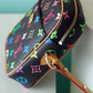 LV Rift Bag Monogram Multicolore Canvas Black For Women, Women’s Handbags, Shoulder And crossbody Bags 5.7in/13.5cm LV